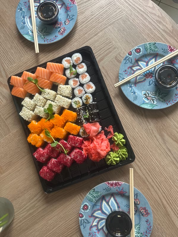 Riga resident shares sushi lunch and cat cuddles afternoon