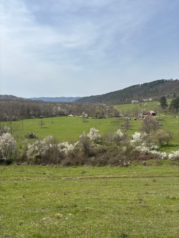 Rural landscape documented in Sopot, Bulgaria countryside