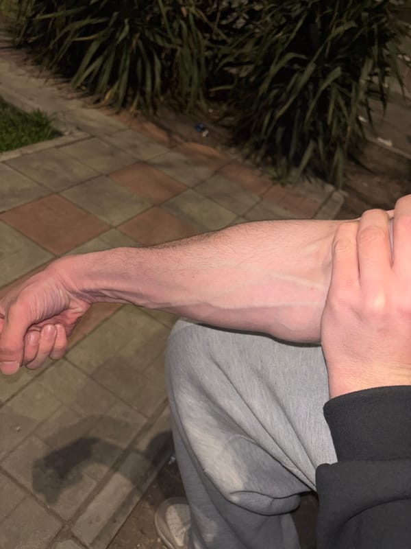 Nighttime walk documented through central Yerevan streets and playground