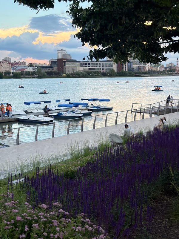 Evening twilight scenes capture urban life across unknown city