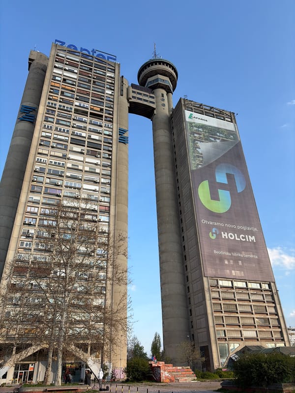 Restaurant interior documented in Belgrade during afternoon hours