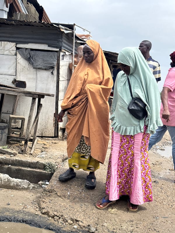 Street life and delivery activity in Ado, Nigeria