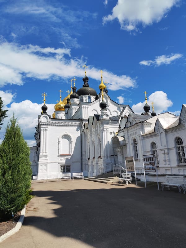 Exploring Ipatiev Monastery in Kostroma on a sunny morning