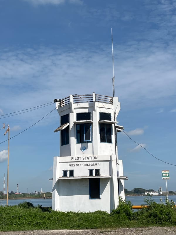 Routine cargo operations documented at Indonesian port facility