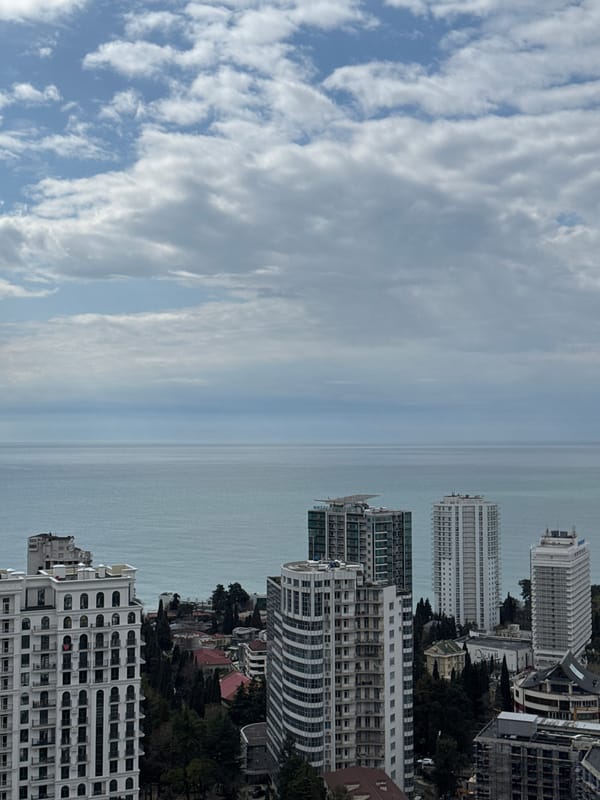 Calm Black Sea view captured in Sochi, Russia