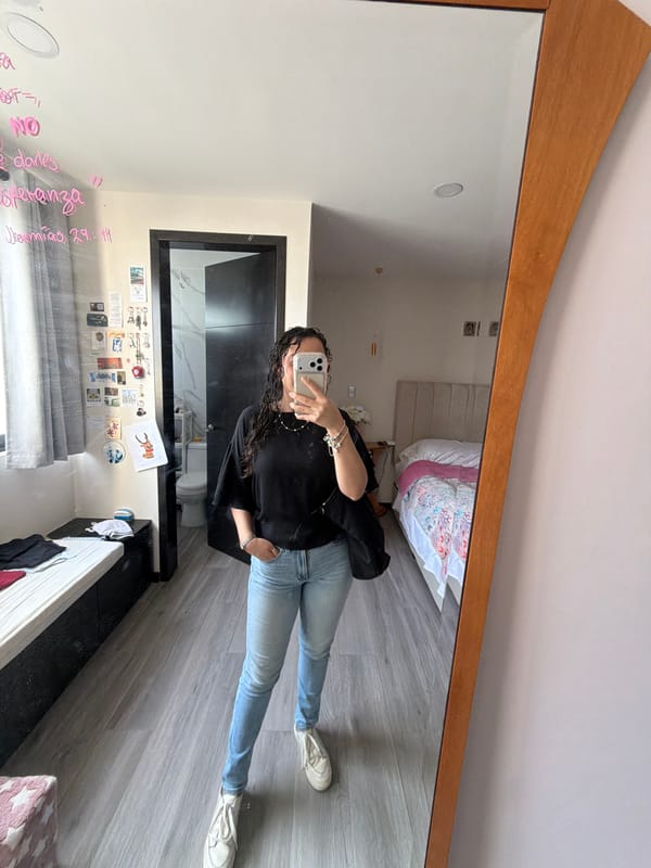Mirror selfie taken in Santa Clara Ocoyucan, Mexico