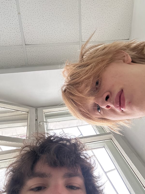 Two people observed looking downward in Berezniki, Russia