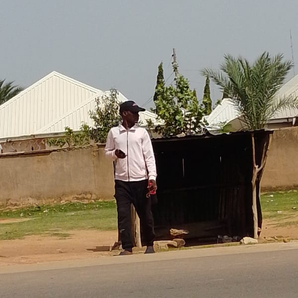 Morning foot traffic and street life in Gombe, Nigeria