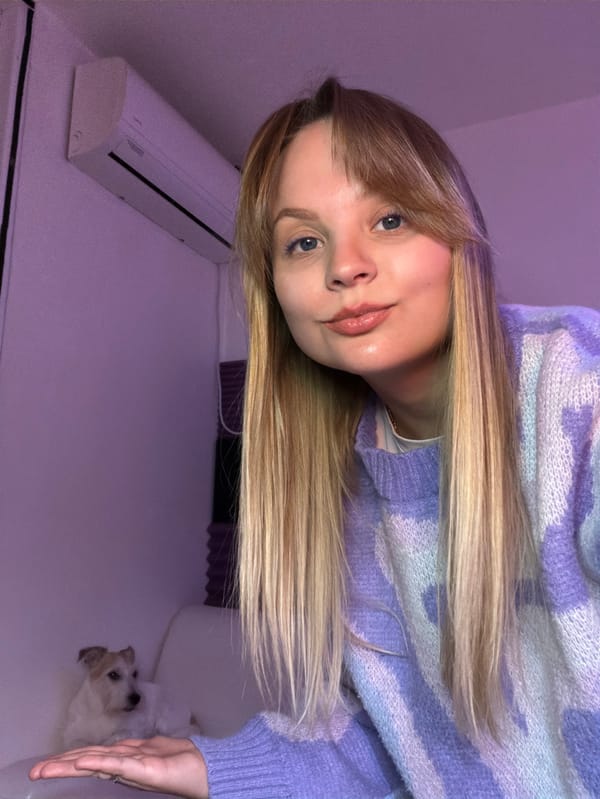 Portrait of young blonde woman captured in Tel Aviv