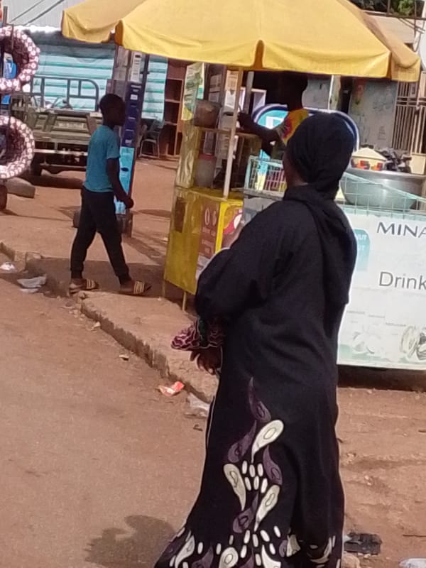 Morning street vendor activity observed in Tamale, Ghana