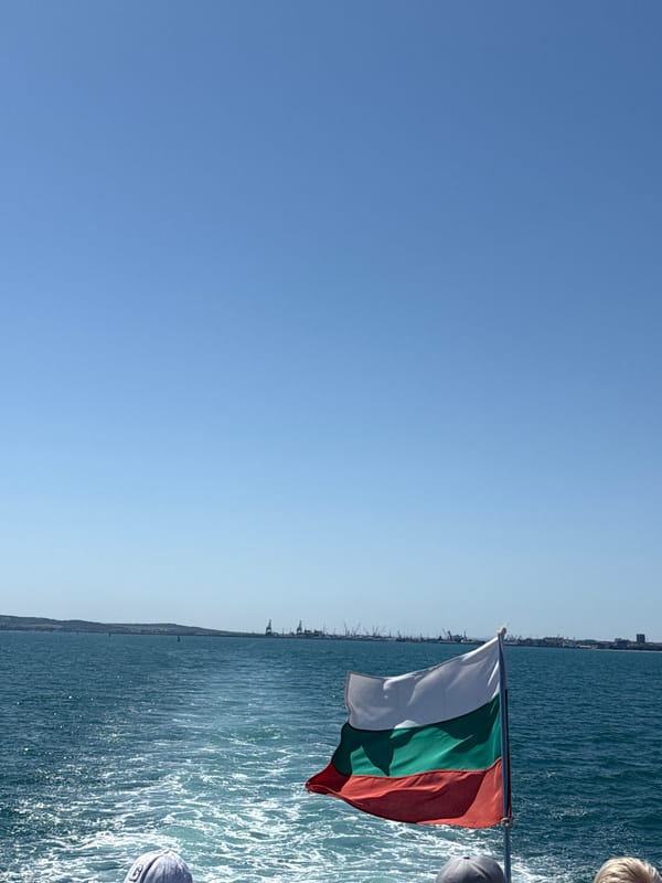 Cruising the Black Sea off the Burgas coast