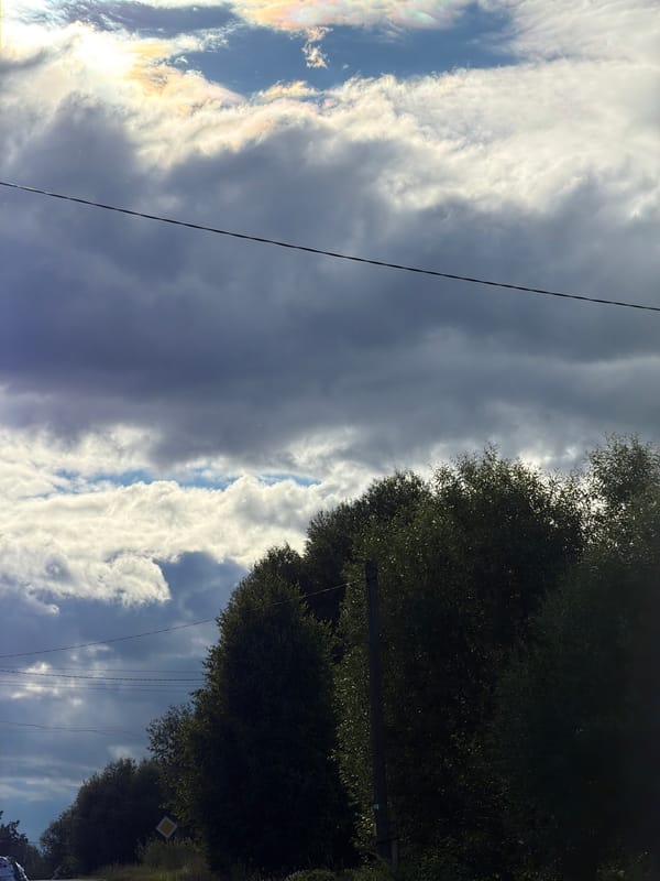Summer afternoon in a small Russian village, skies and street scenes