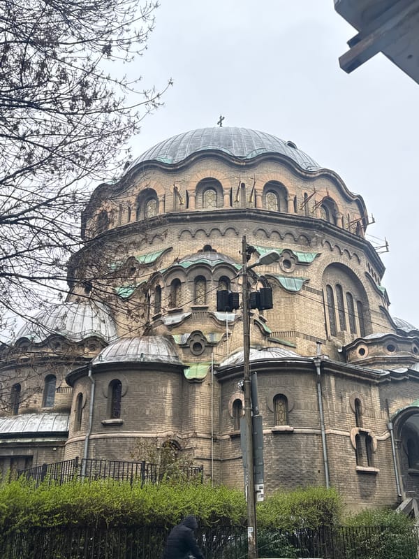 Everyday moments documented across Sofia including shopping and sightseeing