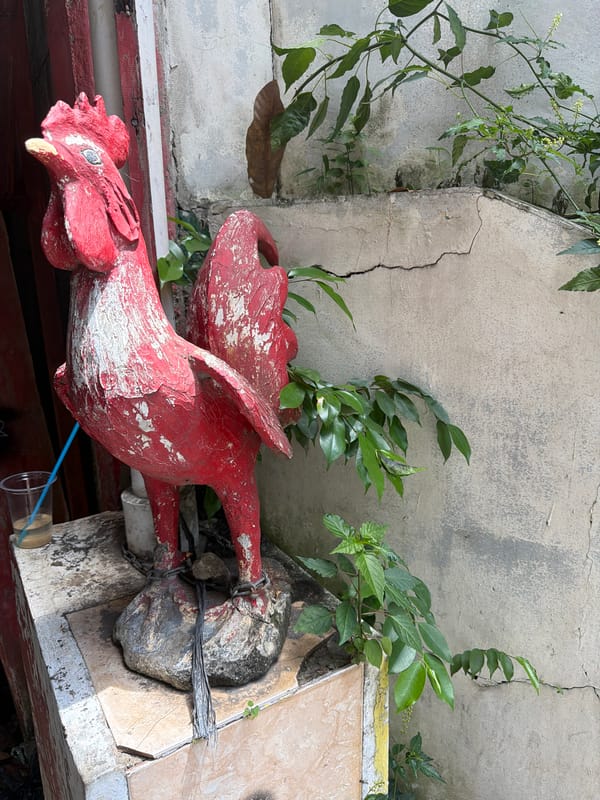 Urban scenes documented in South Jakarta mixing modern, traditional elements
