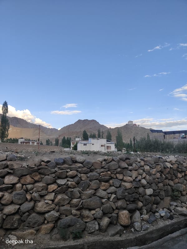 Street scenes and landscapes from Leh on a summer afternoon