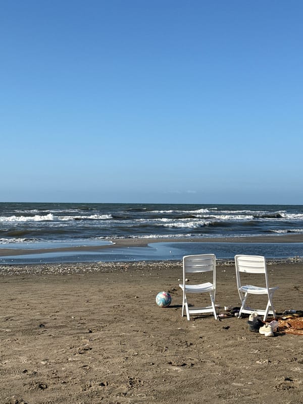 Clear afternoon beach day observed in New Damietta Egypt