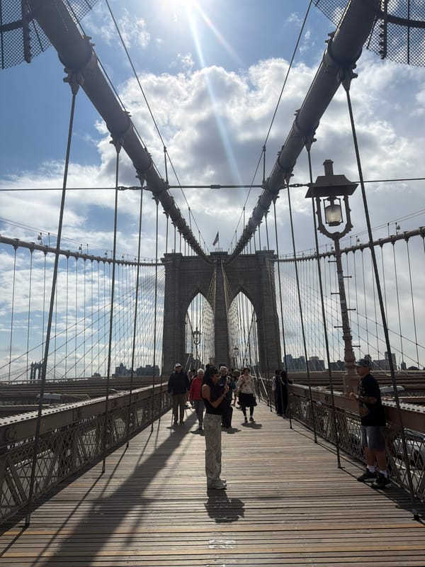 Two simultaneous observations recorded in lower Manhattan