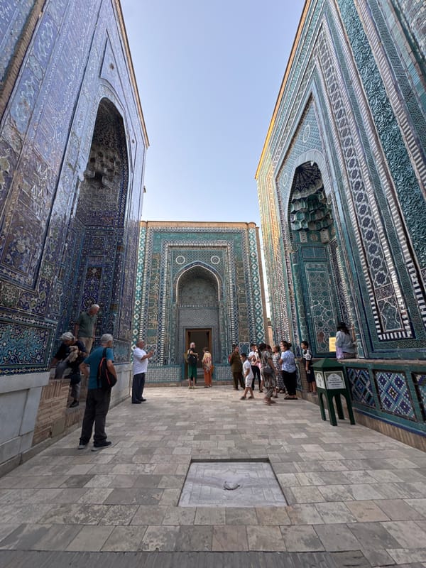 Inside Samarkand's iconic mausoleums and tiled alleyways