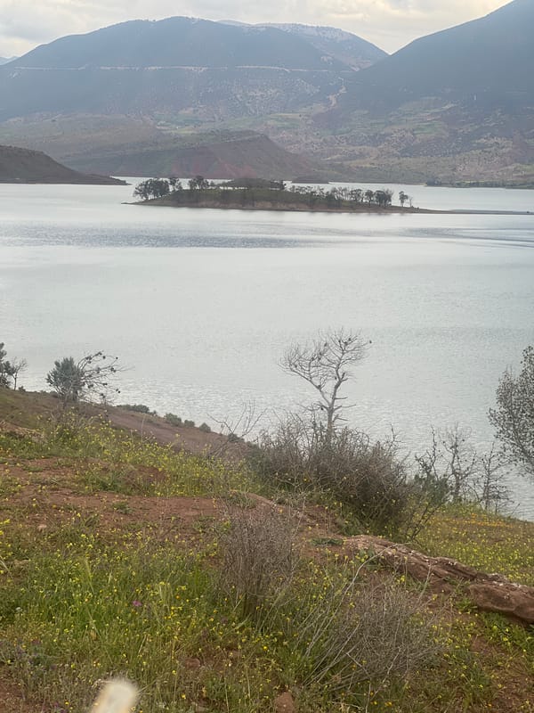 Witnesses document scenic Bin El Ouidane lake views in Morocco
