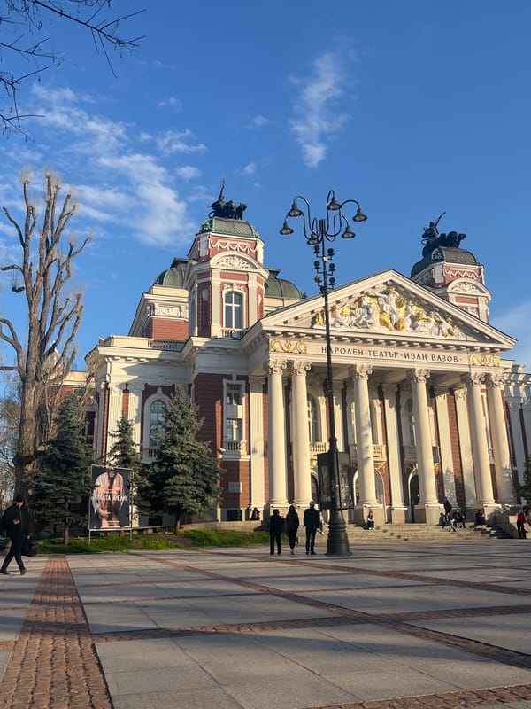 Luxury cars spotted near Sofia landmarks during afternoon