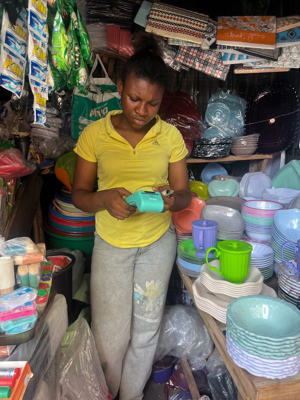 Morning market activity documented in Nkpor, Nigeria