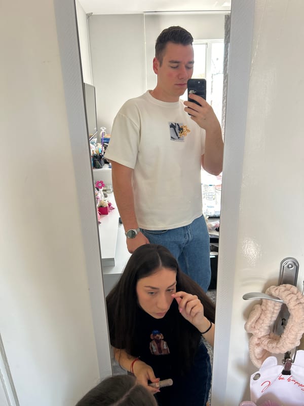 Couple Takes Mirror Selfie in Bukovlak, Bulgaria