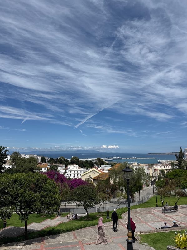 Clear day cityscape view captured in Tangier, Morocco