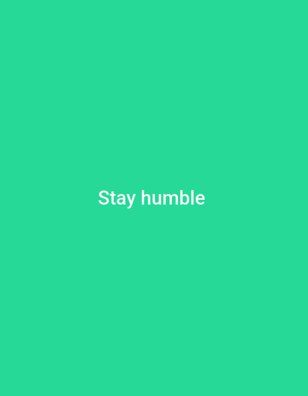 Five flat-design motivational text graphics on solid color backgrounds