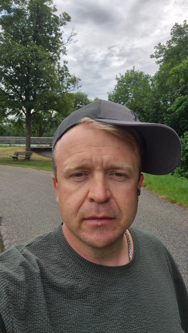 Man photographed in park setting in Ergolding, Germany