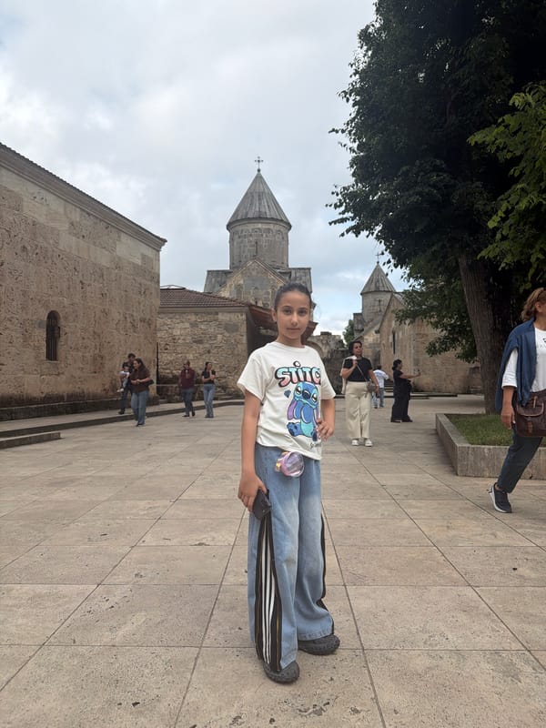 Group visit to Teghut's medieval monastery complex in Armenia