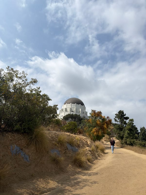 Evening stroll captured near Griffith Observatory in Los Angeles