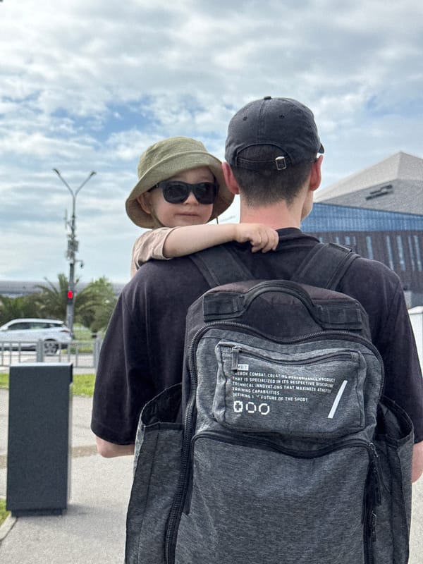 Family outing captured in Sochi-Sirius resort area