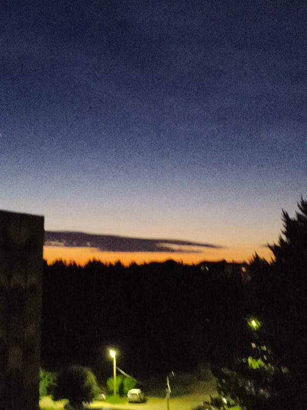 Evening domestic scenes captured across unknown residential area