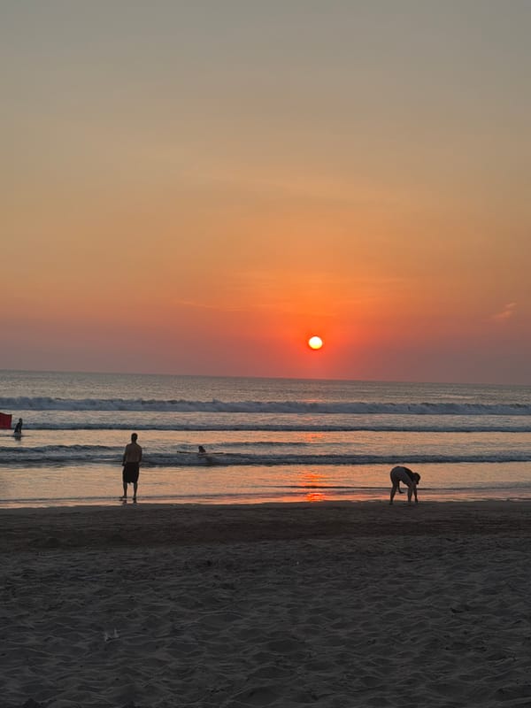 Kuta Beach fills up for another classic Bali sunset