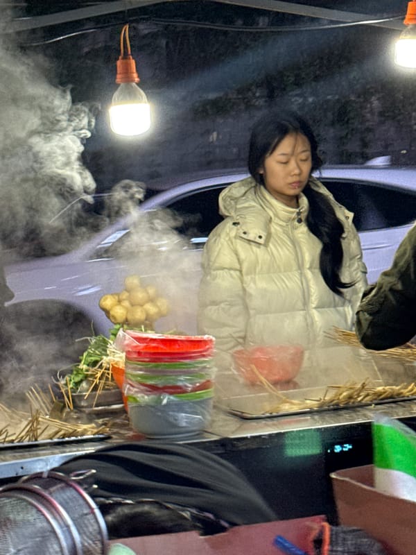 Evening street life captured across Chinese cities