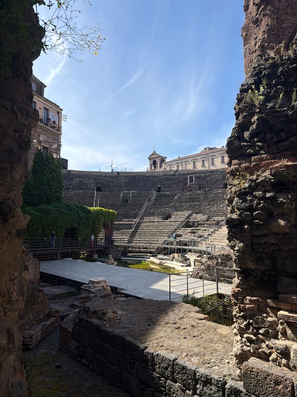 Visitor documents extensive cultural tour of historic Catania sites