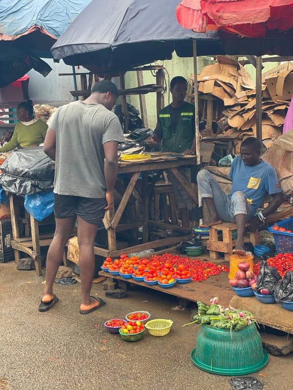 Busy afternoon market scene captured in Akwanga, Nigeria