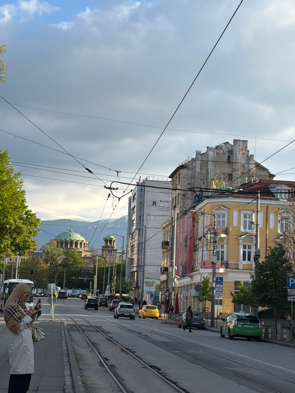 Sofia street scenes and historic church documented by witnesses