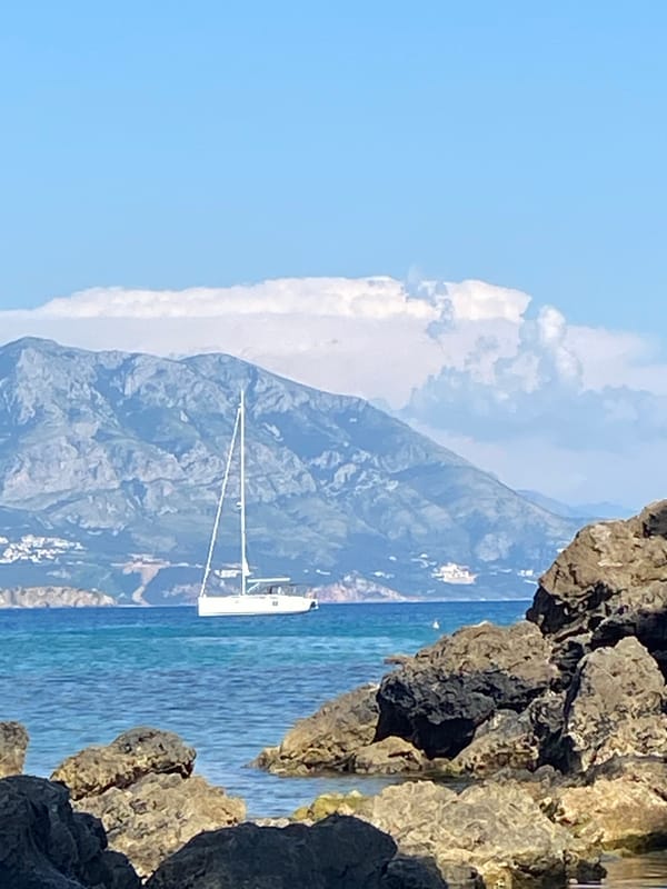 Summer afternoon scenes captured along Montenegro's Adriatic coast