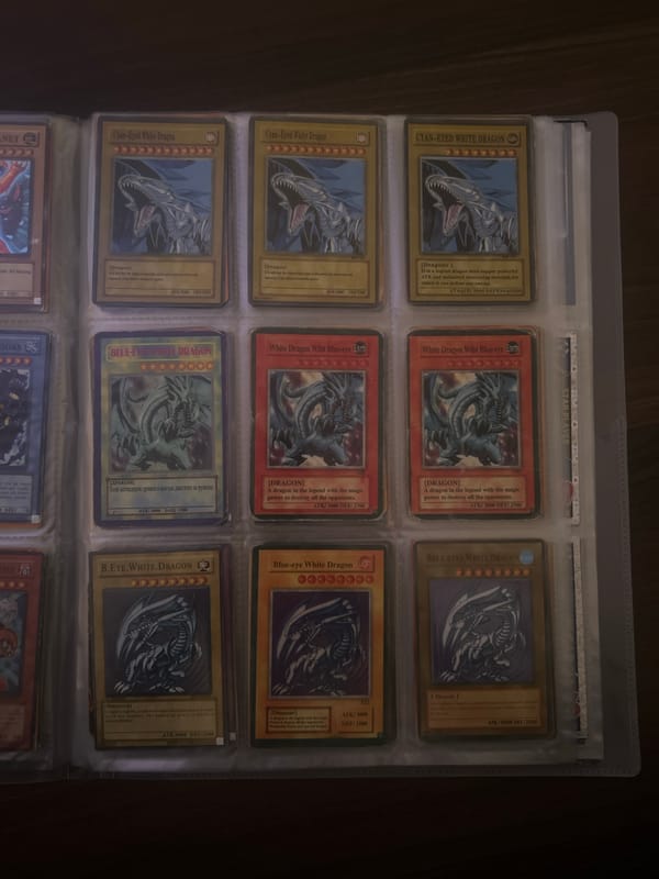 Trading card collector organizes Yu-Gi-Oh! deck in Pleven, Bulgaria