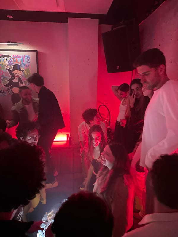 Social gathering held at dimly lit Mexico City venue