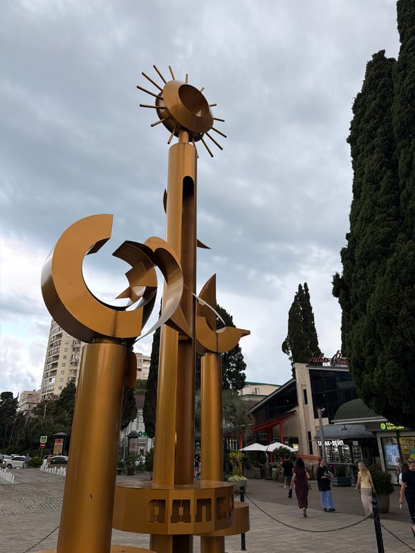Afternoon around Sochi's promenades, markets, and ornate interiors