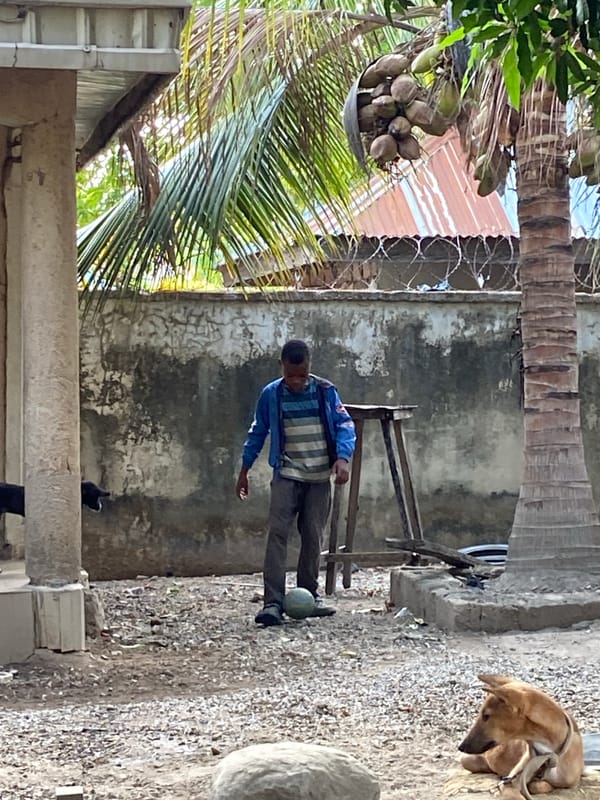 Morning life captured in Mararaba Nigeria residential neighborhood