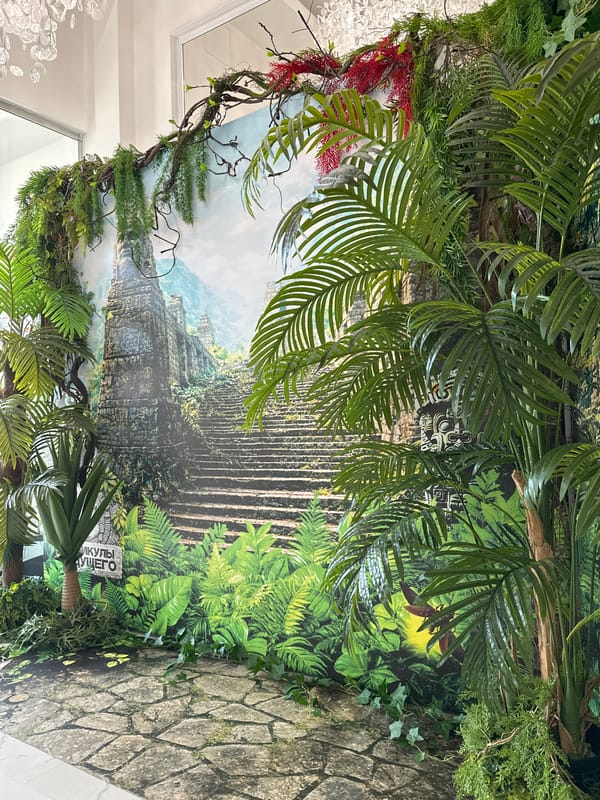 Interior decorations documented in Khimki building