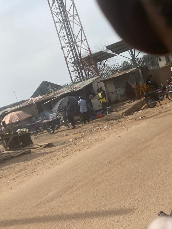 Morning street activity observed in Iddo Tudunwada, Nigeria