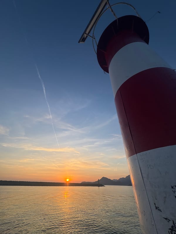 Golden sunset documented from multiple viewpoints in Bar, Montenegro