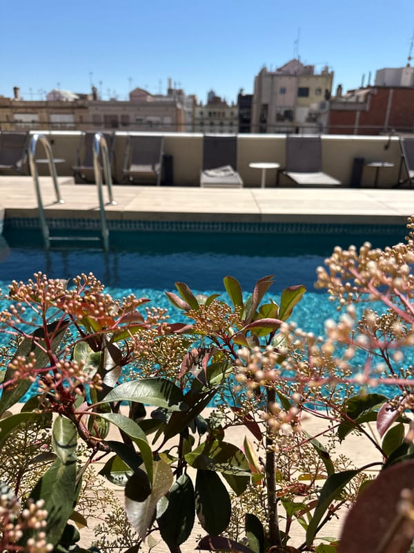 Barcelona resident documents morning routine across kitchen and workspace