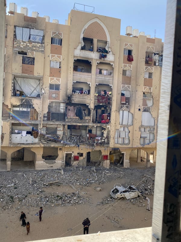 Damaged buildings documented in Khan Yunis urban area