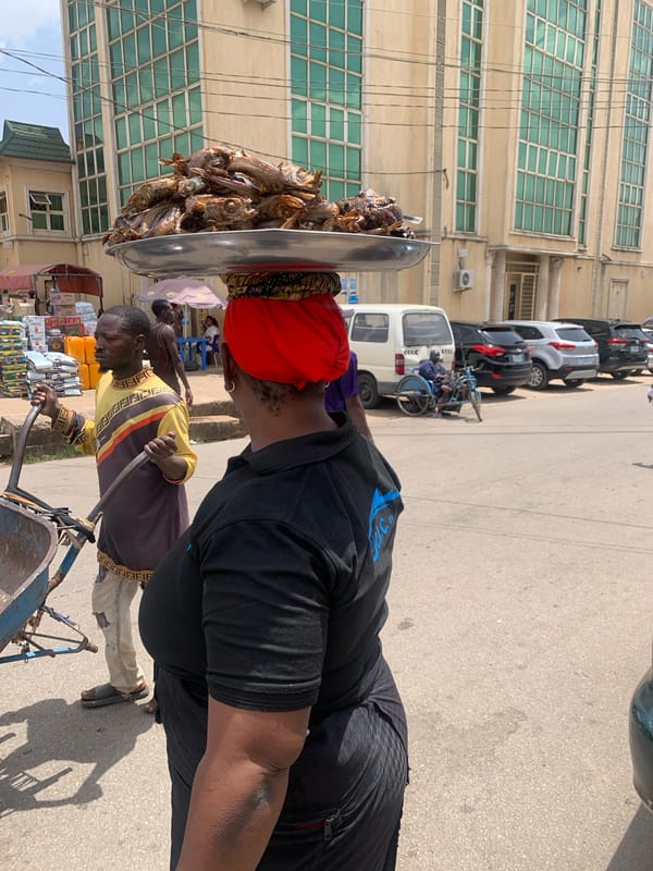 Midday market activity documented across Jos, Nigeria streets