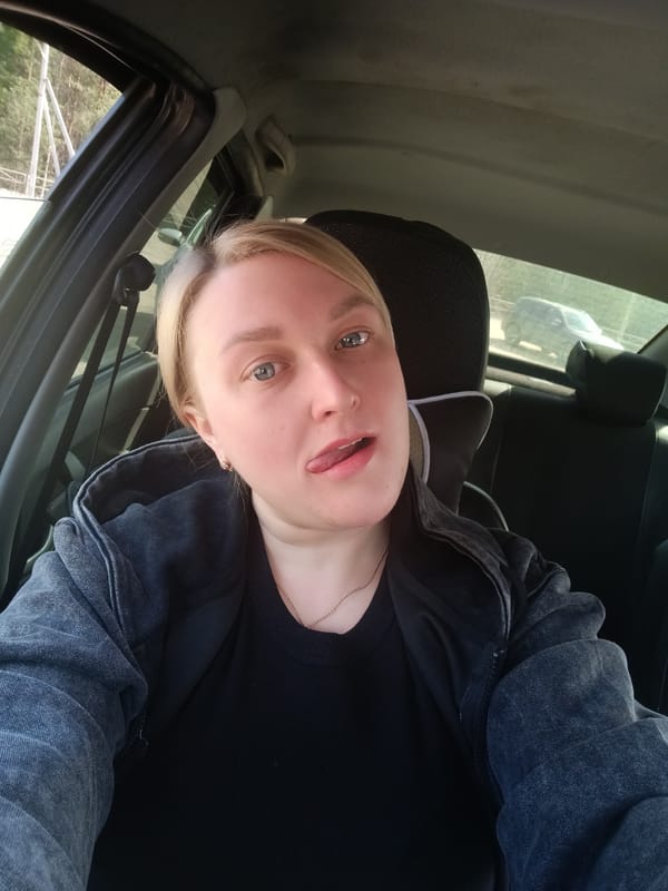 Woman Takes Morning Car Selfies in Chaikovsky, Russia